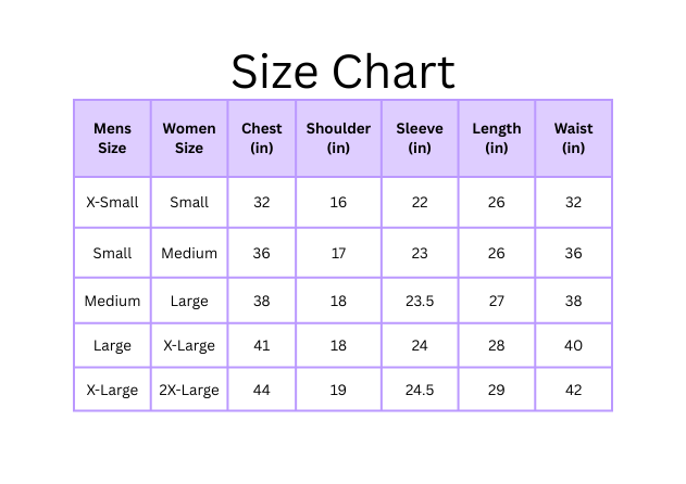 Sizing Chart